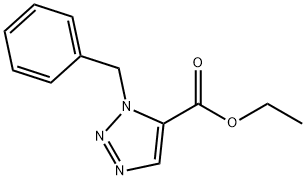 1H-1,2,3-Triazole-5-carboxylic acid, 1-(phenylmethyl)-, ethyl ester 구조식 이미지