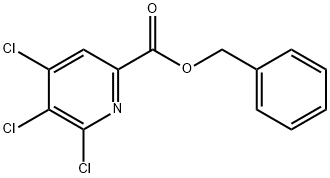 2-Pyridinecarboxylic acid, 4,5,6-trichloro-, phenylmethyl ester 구조식 이미지