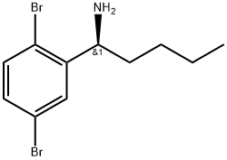 (1S)-1-(2,5-DIBROMOPHENYL)PENTYLAMINE Structure