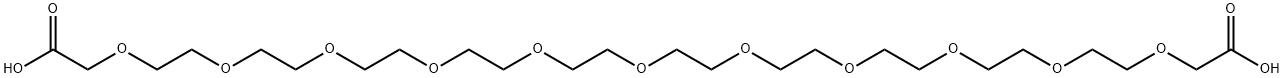 HOOCCH2O-PEG10-CH2COOH Structure