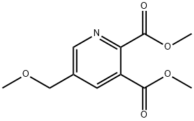 2,3-Pyridinedicarboxylic acid, 5-(methoxymethyl)-, 2,3-dimethyl ester 구조식 이미지