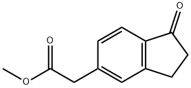 1H-Indene-5-acetic acid, 2,3-dihydro-1-oxo-, methyl ester Structure