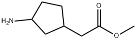 Cyclopentaneacetic acid, 3-amino-, methyl ester Structure