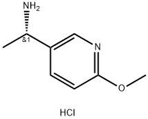 (S)-1-(6-METHOXYPYRIDIN-3-YL)ETHANAMINE HYDROCHLORIDE Structure