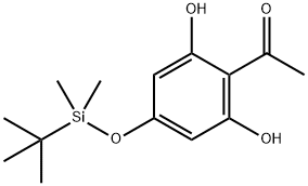 1-[4-[[(1,1-Dimethylethyl)dimethylsilyl]oxy]-2,6-dihydroxyphenyl]ethanone 구조식 이미지