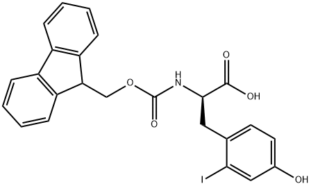 (9H-Fluoren-9-yl)MethOxy]Carbonyl D-2-Iodotyrosine 구조식 이미지