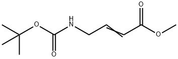 2-Butenoic acid, 4-[[(1,1-dimethylethoxy)carbonyl]amino]-, methyl ester Structure