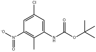 tert-Butyl (5-chloro-2-methyl-3-nitrophenyl)carbamate Structure
