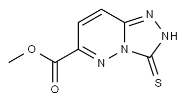 1,2,4-Triazolo[4,3-b]pyridazine-6-carboxylic acid, 2,3-dihydro-3-thioxo-, methyl ester Structure