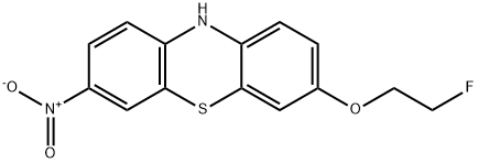 10H-Phenothiazine, 3-(2-fluoroethoxy)-7-nitro- Structure