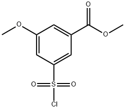 methyl 3-(chlorosulfonyl)-5-methoxybenzoate 구조식 이미지