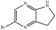 5H-Pyrrolo[2,3-b]pyrazine, 2-bromo-6,7-dihydro- Structure