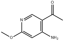 1-(4-Amino-6-methoxy-pyridin-3-yl)-ethanone 구조식 이미지