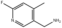 (6-Fluoro-4-methylpyridin-3-yl)methanamine 구조식 이미지