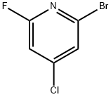 2-bromo-4-chloro-6-fluoropyridine Structure