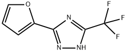 1H-1,2,4-Triazole, 3-(2-furanyl)-5-(trifluoromethyl)- Structure