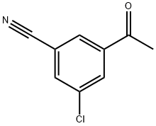 Benzonitrile, 3-acetyl-5-chloro- Structure