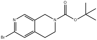 tert-butyl 6-bromo-3,4-dihydro-2,7-naphthyridine-2(1H)-carboxylate 구조식 이미지