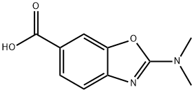 6-Benzoxazolecarboxylic acid, 2-(dimethylamino)- Structure