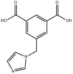 1,3-Benzenedicarboxylic acid, 5-(1H-imidazol-1-ylmethyl)- Structure