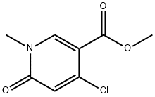 3-Pyridinecarboxylic acid, 4-chloro-1,6-dihydro-1-methyl-6-oxo-, methyl ester 구조식 이미지