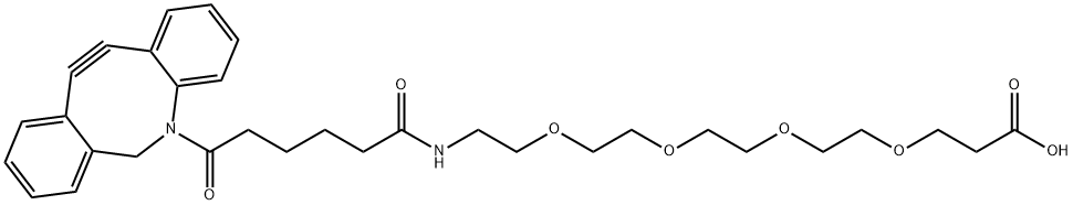 4,7,10,13-Tetraoxa-16-azadocosanoic acid, 22-(11,12-didehydrodibenzo[b,f]azocin-5(6H)-yl)-17,22-dioxo- Structure