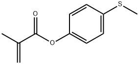 2-Propenoic acid, 2-methyl-, 4-(methylthio)phenyl ester Structure