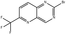 Pyrido[3,2-d]pyrimidine, 2-bromo-6-(trifluoromethyl)- 구조식 이미지