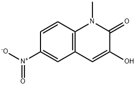 2(1H)-Quinolinone, 3-hydroxy-1-methyl-6-nitro- Structure