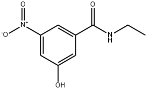 Benzamide, N-ethyl-3-hydroxy-5-nitro- Structure