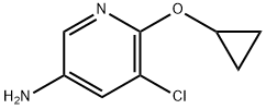 3-Pyridinamine, 5-chloro-6-(cyclopropyloxy)- Structure