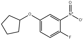 Benzene, 4-(cyclopentyloxy)-1-fluoro-2-nitro- Structure