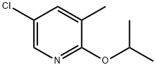 Pyridine, 5-chloro-3-methyl-2-(1-methylethoxy)- Structure