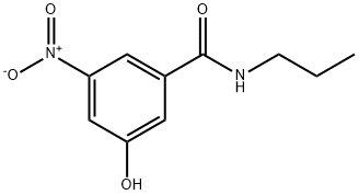 Benzamide, 3-hydroxy-5-nitro-N-propyl- Structure