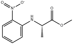 Alanine, N-(2-nitrophenyl)-, methyl ester Structure