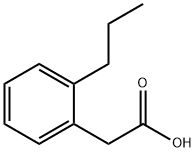 Benzeneacetic acid, 2-propyl- Structure