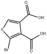 3,4-Thiophenedicarboxylic acid, 2-bromo- Structure