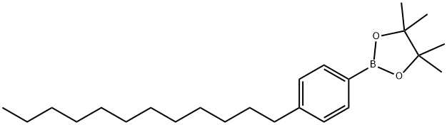 1,3,2-Dioxaborolane, 2-(4-dodecylphenyl)-4,4,5,5-tetramethyl- Structure