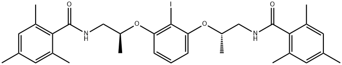 Benzamide, N,N'-[(2-iodo-1,3-phenylene)bis[oxy[(2S)-2-methyl-2,1-ethanediyl]]]bis[2,4,6-trimethyl- 구조식 이미지