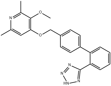 Pyridine, 3-methoxy-2,6-dimethyl-4-[[2'-(2H-tetrazol-5-yl)[1,1'-biphenyl]-4-yl]methoxy]- Structure