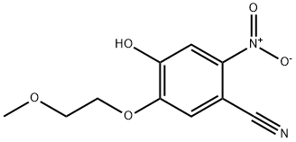 Benzonitrile, 4-hydroxy-5-(2-methoxyethoxy)-2-nitro- Structure