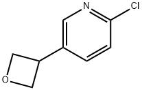 Pyridine, 2-chloro-5-(3-oxetanyl)- Structure