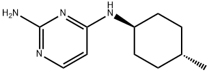 2,4-Pyrimidinediamine, N4-(trans-4-methylcyclohexyl)- 구조식 이미지