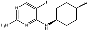 2,4-Pyrimidinediamine, 5-iodo-N4-(trans-4-methylcyclohexyl)- 구조식 이미지