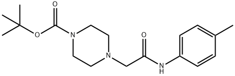 tert-Butyl 4-{[(4-methylphenyl)carbamoyl]methyl}piperazine-1-carboxylate Structure