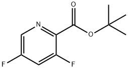 2-Pyridinecarboxylic acid, 3,5-difluoro-, 1,1-dimethylethyl ester Structure