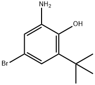 Phenol, 2-amino-4-bromo-6-(1,1-dimethylethyl)- Structure