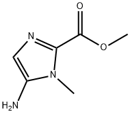 1H-Imidazole-2-carboxylic acid, 5-amino-1-methyl-, methyl ester 구조식 이미지