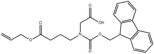 Butanoic acid, 4-[(carboxymethyl)[(9H-fluoren-9-ylmethoxy)carbonyl]amino]-, 1-(2-propen-1-yl) ester Structure