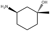 (1R,3R)-3-Amino-1-methyl-cyclohexanol 구조식 이미지